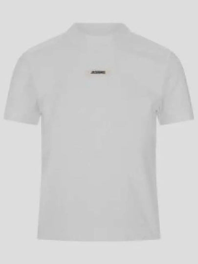 Le Gros Grain Short Sleeve T-Shirt White - JACQUEMUS - BALAAN 2