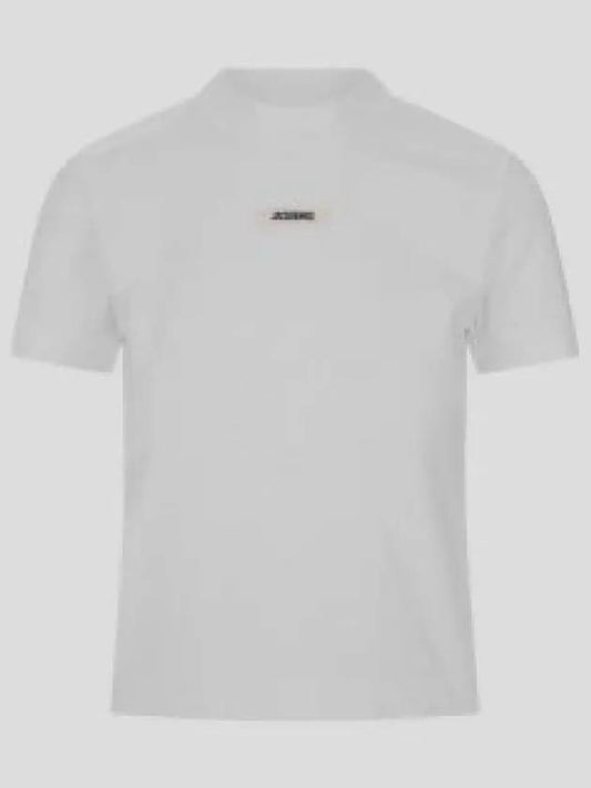 Le Gros Grain Short Sleeve T-Shirt White - JACQUEMUS - BALAAN 2