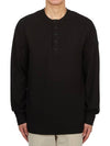 Men s Button Up Long Sleeve T Shirt Black - MONCLER - BALAAN 2