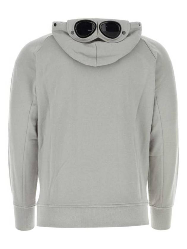 Diagonal Raised Fleece Goggle Hoodie Grey - CP COMPANY - BALAAN 3