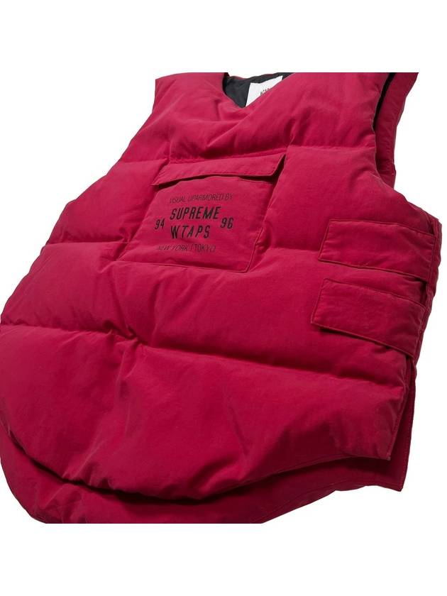 Men s Double Taps Tactical Down Vest Red - SUPREME - BALAAN 3