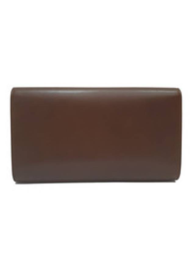 Women s 568937 Beldejour Brown Leather Clutch Bag - SAINT LAURENT - BALAAN 3