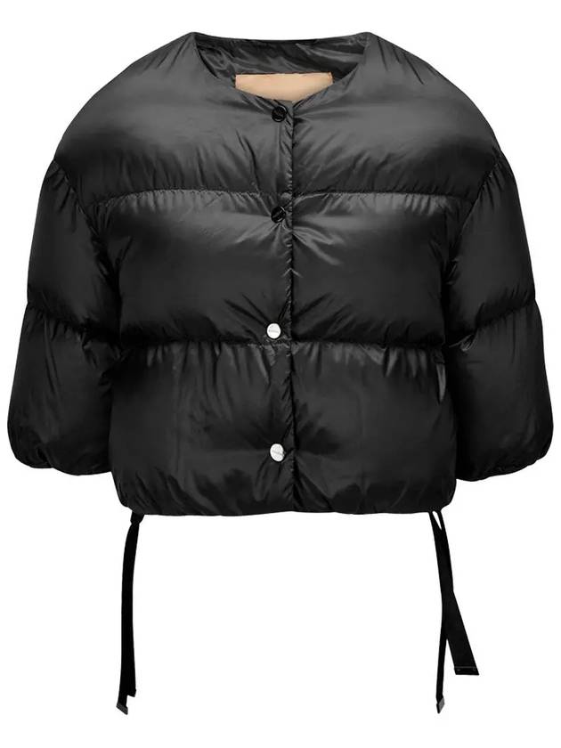 SEICO button crop padded jacket black 2429486025 009 - MAX MARA - BALAAN 1