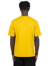 Metropolis Series Mercerized Jersey Logo Print Short Sleeve T-Shirt Yellow - CP COMPANY - BALAAN 4