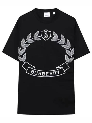 Logo embroidered cotton T shirt - BURBERRY - BALAAN 1