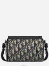 Roller Mini Oblique Jacquard Grained Calfskin Cross Bag Black Beige - DIOR - BALAAN 5