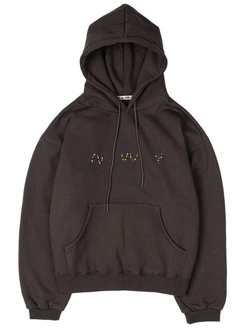 NWY beaded Hoodie BLACK - BACKANDFORTH - BALAAN 1