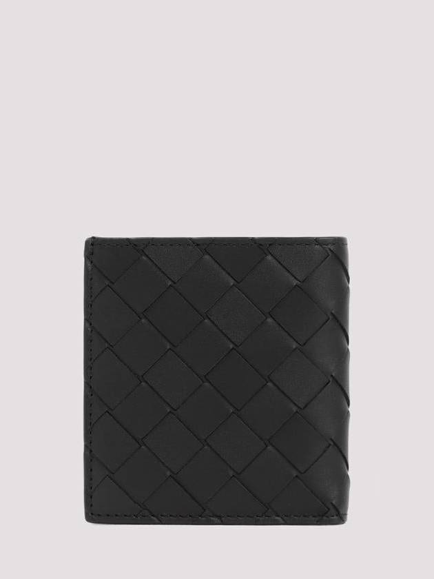 Intrecciato Slim Half Wallet Black - BOTTEGA VENETA - BALAAN 3