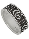 GG Marmont Silver Ring with Bouble G Detail - GUCCI - BALAAN 9