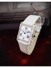 Must Tank Quartz White Roman Dial Diamond Leather Watch - CARTIER - BALAAN 7