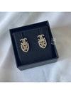 CC logo clover earrings gold tone AB4781 - CHANEL - BALAAN 1