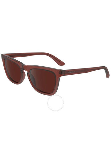 Calvin Klein Wine Square Ladies Sunglasses CK23535S 604 53 - CALVIN KLEIN - BALAAN 1