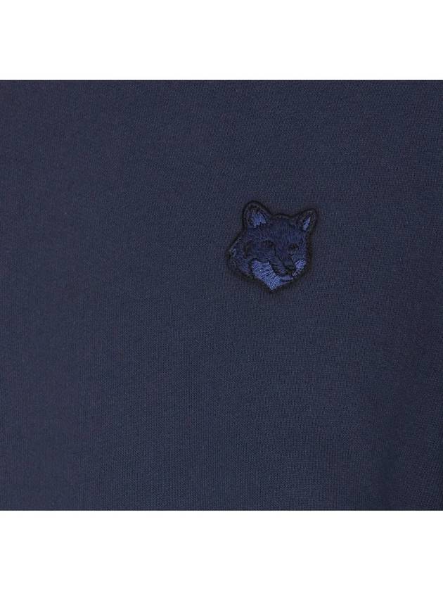 Bold Fox Head Cotton Sweatshirt Ink Blue - MAISON KITSUNE - BALAAN 5