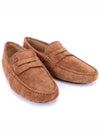 Suede Gommino Driving Shoes Brown - TOD'S - BALAAN 4