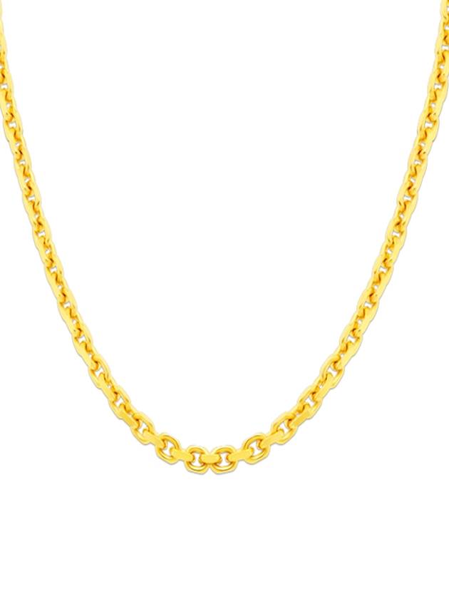 Unisex Larin Italian anchor chain solid necklace 22K gold - BE/GINS - BALAAN 7