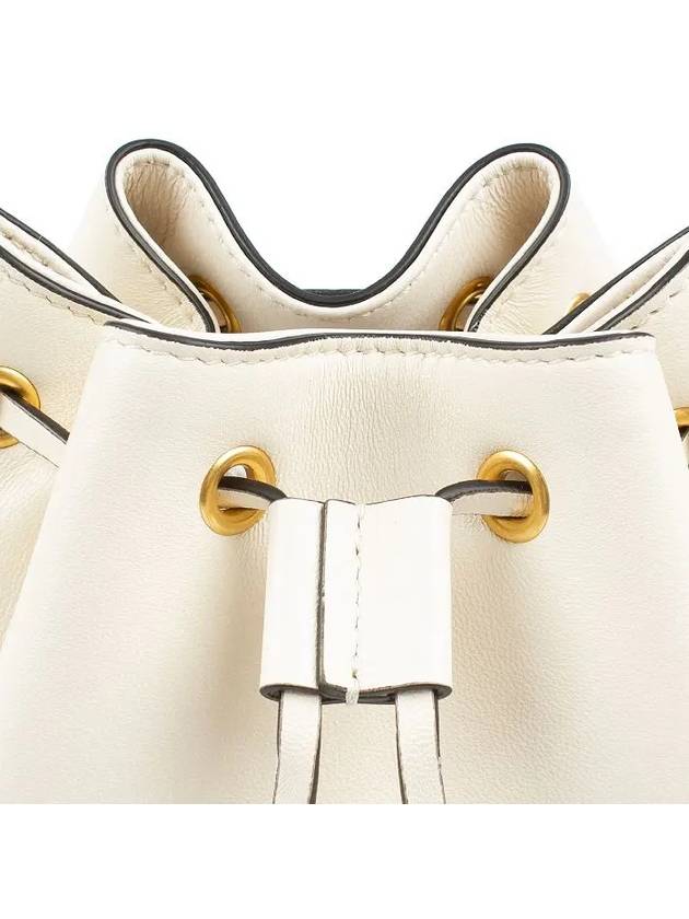 V Logo Signature Small Bucket Bag Light Ivory - VALENTINO - BALAAN 8