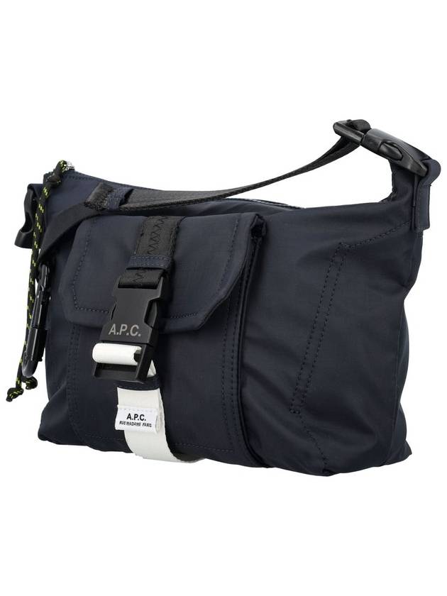 Track Logo Buckle Messenger Bag Navy - A.P.C. - BALAAN 4