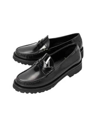 Le Leather Loafer Black - SAINT LAURENT - BALAAN 2