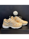 Women's Tweed Cruise Beige Orange Sneakers - CHANEL - BALAAN 4