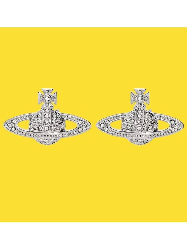 Mini Bas Relief Earrings Silver - VIVIENNE WESTWOOD - BALAAN 9