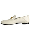 Leather Horsebit Loafers White - GUCCI - BALAAN.