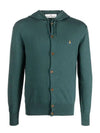 Logo Hooded Cardigan Green - VIVIENNE WESTWOOD - BALAAN 2