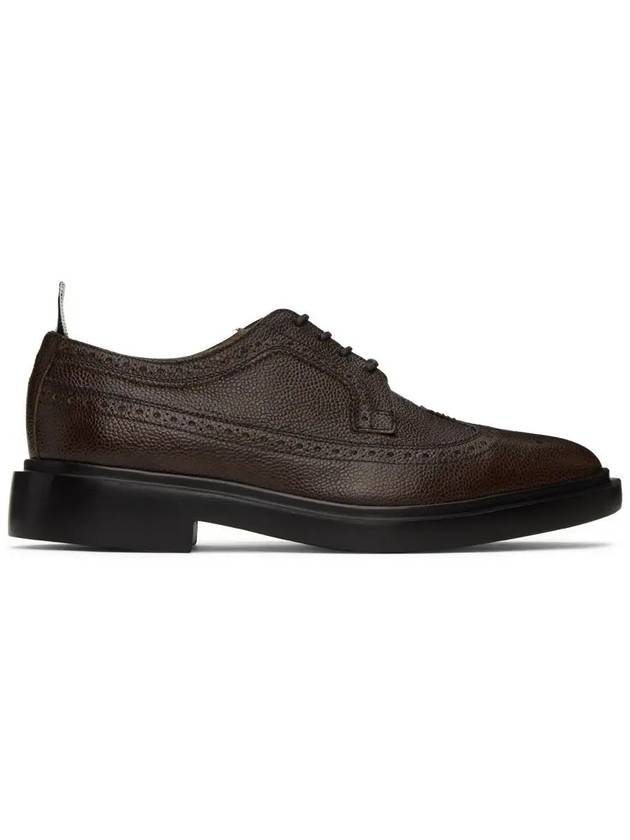 Classic Long Wing Leather Brogue Brown - THOM BROWNE - BALAAN 3