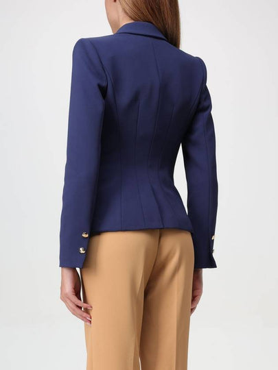 Blazer a doppiopetto Elisabetta Franchi in crepe - ELISABETTA FRANCHI - BALAAN 2