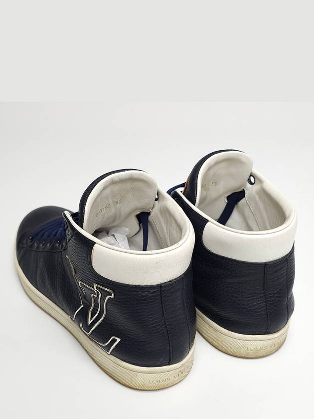 Big logo navy color high top sneakers 255MM - LOUIS VUITTON - BALAAN 3