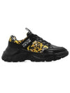 Speed Track Baroque Printing Low Top Sneakers Black - VERSACE - BALAAN 1