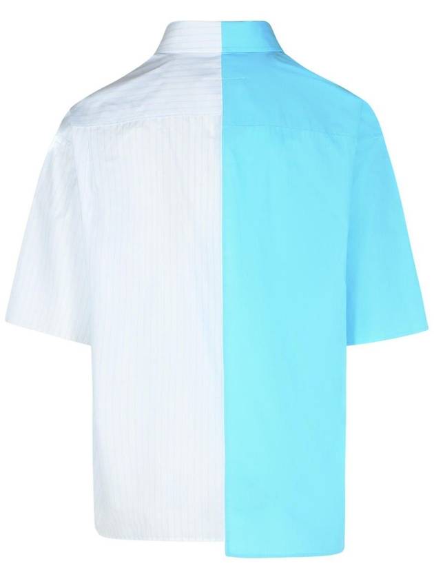 Mm6 Maison Margiela Light Blue Cotton Shirt - MAISON MARGIELA - BALAAN 3