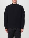 Compass Badge 3D Knit Top Black - STONE ISLAND - BALAAN 2