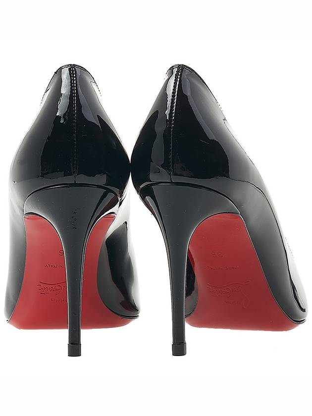 Women's Kate 85mm Patterned Calf Leather Pumps Heel Black - CHRISTIAN LOUBOUTIN - BALAAN 5