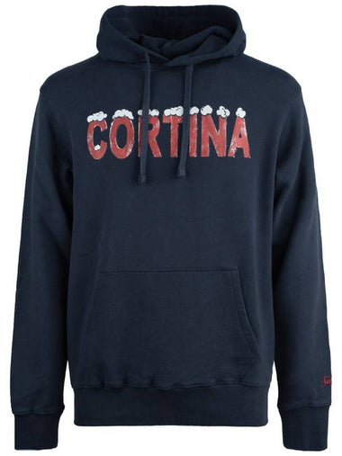 MC2 Saint Barth Blue Tribeca Sweatshirt With Cortina Print - MC 2 SAINT BARTH - BALAAN 1