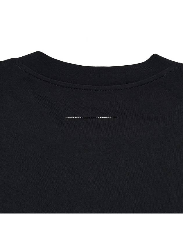 Logo Crew Neck Short Sleeve T-Shirt Black - MAISON MARGIELA - BALAAN 7