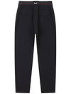 Golf Wear Twill Semi Baggy Pants Black - WHITEBALL - BALAAN 5