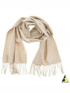 Wsdalia Logo Fringe Cashmere Muffler Beige - MAX MARA - BALAAN 2