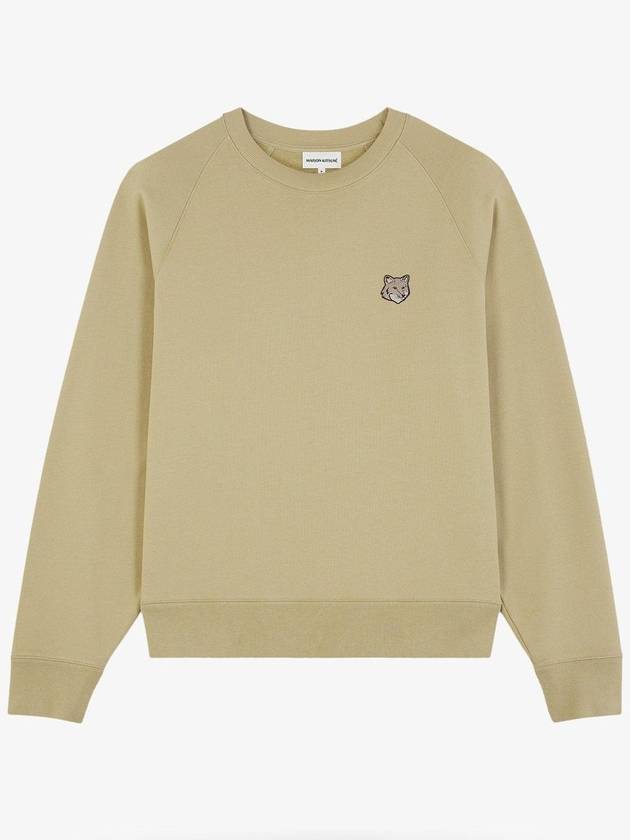 Bold Fox Head Patch Oversized Sweatshirt Green - MAISON KITSUNE - BALAAN 1