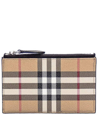 Vintage Check Leather Card Wallet Beige - BURBERRY - BALAAN 2