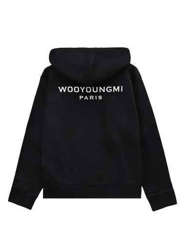 Back Logo  Zip-Up Hoodie Black - WOOYOUNGMI - BALAAN 1