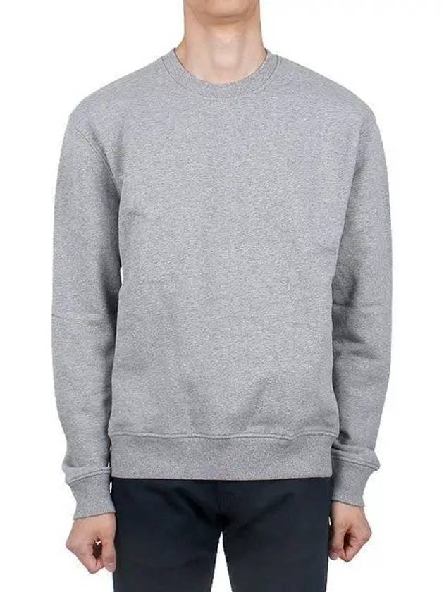 Embroidered Heart Logo Sweatshirt Grey - AMI - BALAAN 2