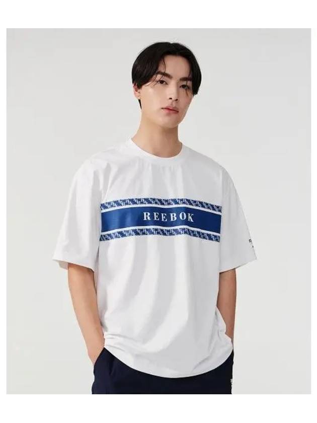 Monogram One Point T Shirt White - REEBOK - BALAAN 1