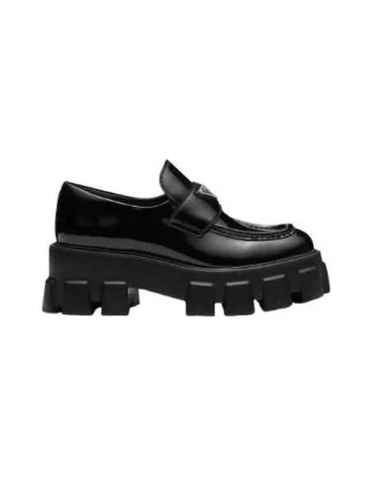 Monolith Patent Leather Loafers Black - PRADA - BALAAN 2