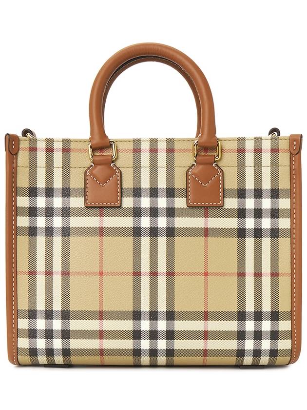 Freya Mini Tote Bag Brown Archive Beige - BURBERRY - BALAAN 4