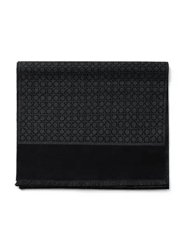 Gancini Muffler Black - SALVATORE FERRAGAMO - BALAAN 2