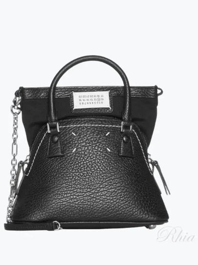 5AC Classique Micro Tote Bag Black - MAISON MARGIELA - BALAAN 2