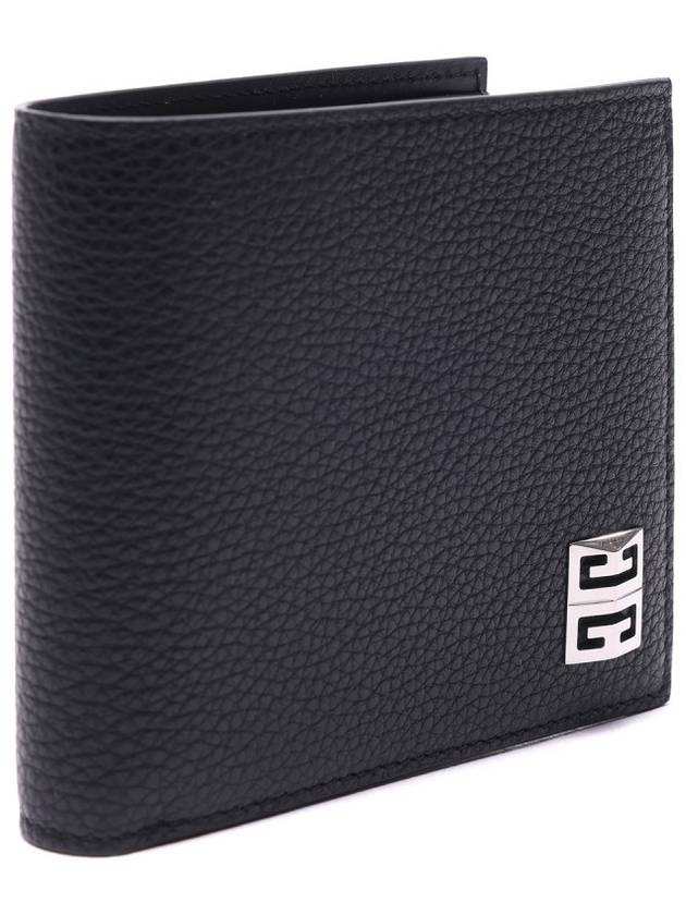 Grained Leather Bifold Wallet Black - GIVENCHY - BALAAN 4