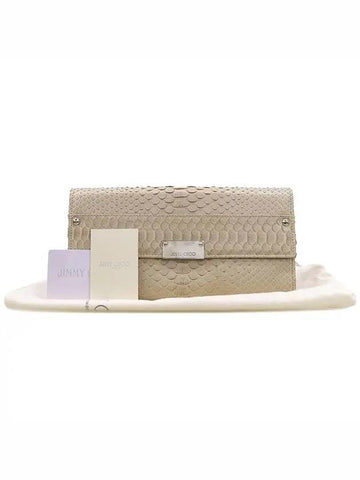 Beige color clutch bag - JIMMY CHOO - BALAAN 1