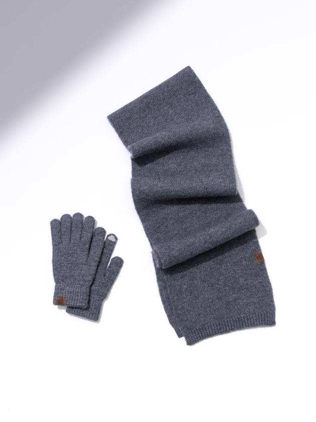 CANDY Gloves Muffler Set CHARCOAL - RECLOW - BALAAN 8