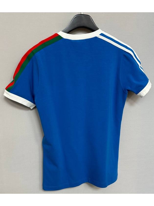 x Adidas Trefoil Print T Shirt 66 77 - GUCCI - BALAAN 6